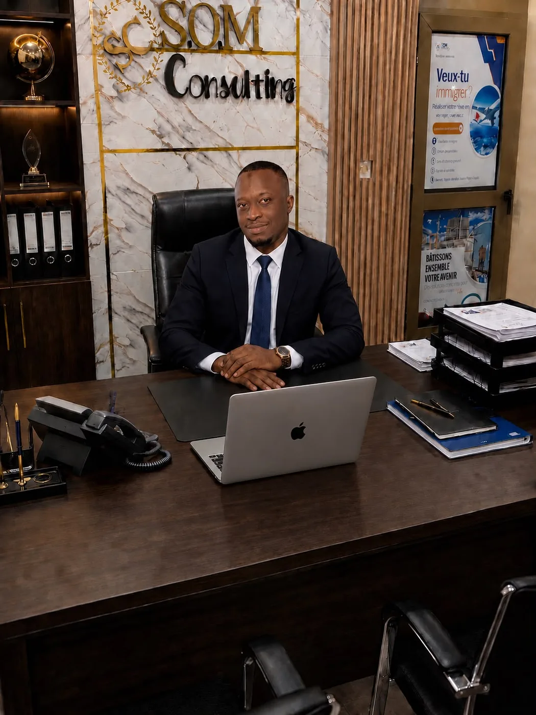 Direction de S.O.M Consulting au bureau